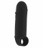 Чёрная удлиняющая насадка Stretchy Thick Penis Extension No.35 - 15,2 см., Shots Media BV