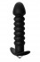 Чёрная анальная пробка с вибрацией Twisted Anal Plug - 13 см., Lola toys Чёрная анальная пробка с вибрацией Twisted Anal Plug - 13 см., Lola toys