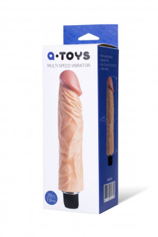 Телесный вибратор-реалистик - 22 см., A-toys