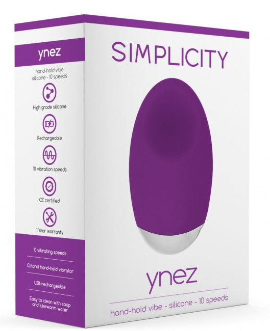 Фиолетовый клиторальный вибростимулятор Ynez - 11,5 см., Shots Media BV