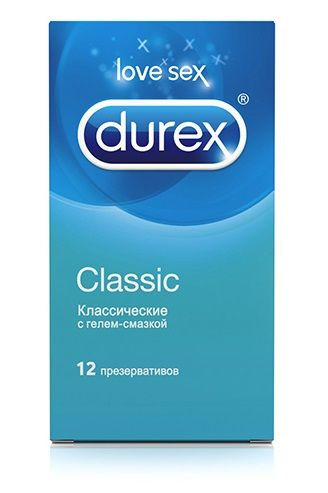 Классические презервативы Durex Classic - 12 шт., Durex