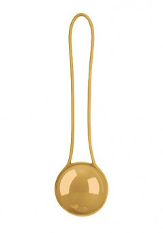 Золотистый вагинальный шарик Pleasure Ball Deluxe, Shots Media BV