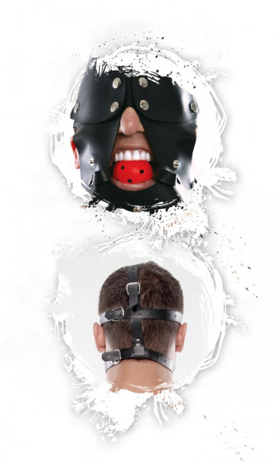 Маска на лицо с окошками EXTREME GAG BLINDER , Pipedream Маска на лицо с окошками EXTREME GAG BLINDER , Pipedream