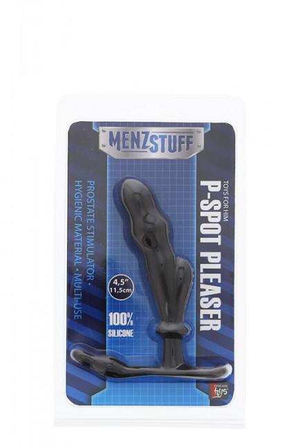 Чёрный массажёр простаты MENZSTUFF P-SPOT PLEASER, Dream Toys