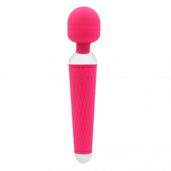 Розовый жезловый вибратор - 19,5 см., 4sexdreaM