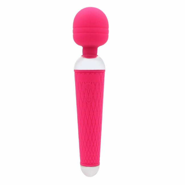 Розовый жезловый вибратор - 19,5 см., 4sexdreaM
