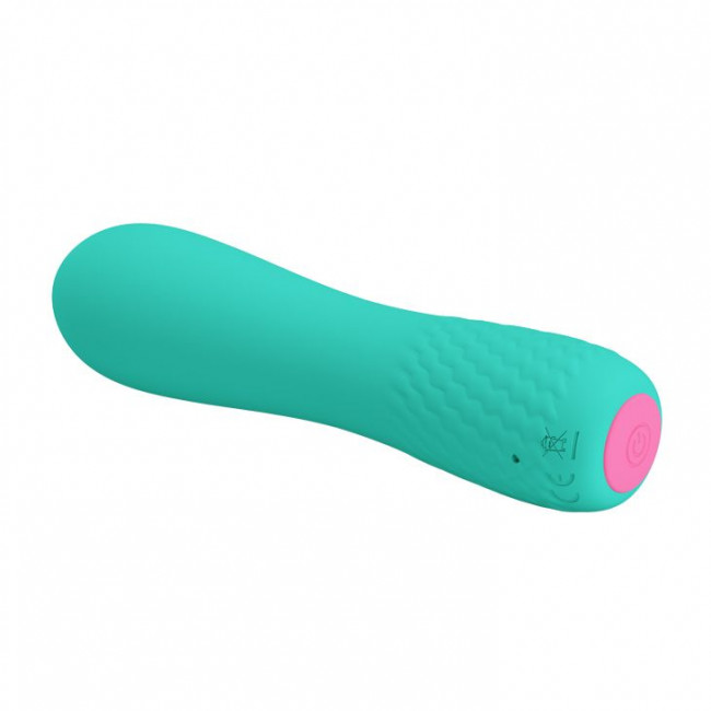 Мятный мини-вибратор Elfin - 11,9 см., Baile