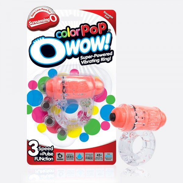 Неоновое оранжевое кольцо на пенис O wow!, Screaming O