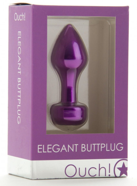 Фиолетовый анальный плаг Elegant Purple - 8,3 см., Shots Media BV