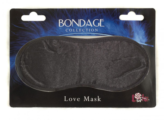 Чёрная маска на глаза BONDAGE, Lola toys