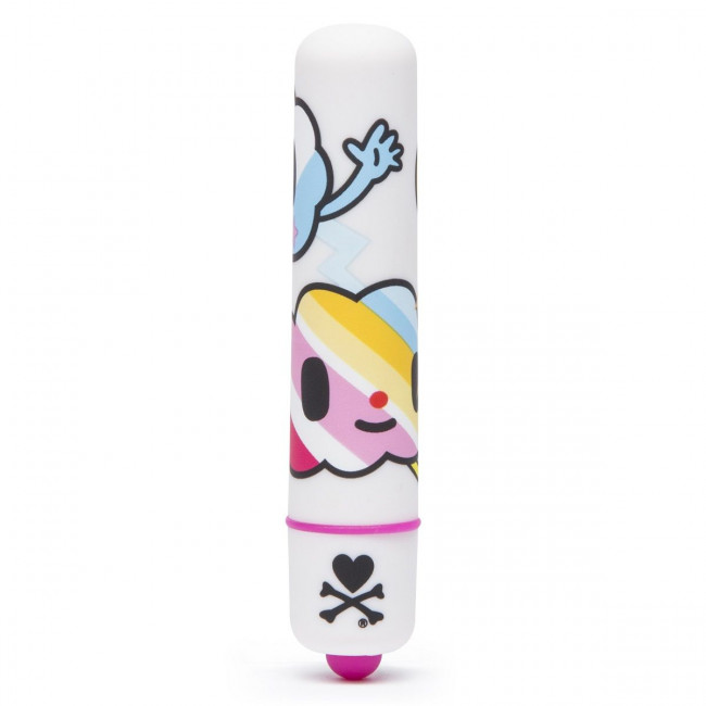 Вибропуля с тучками MINI BULLET VIBRATOR WHITE CLOUDS, Tokidoki