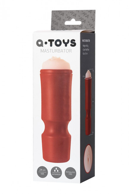 Мастурбатор-вагина A-Toys в красной колбе, A-toys