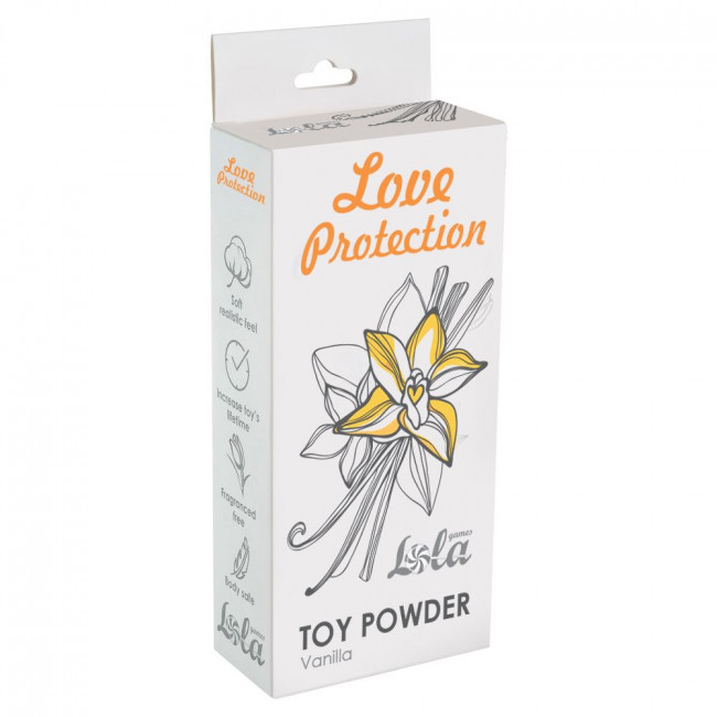 Пудра для игрушек Love Protection с ароматом ванили - 30 гр., Lola toys