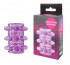Открытая фиолетовая насадка на пенис Crystal Sleeve - 5,5 см., Bior toys