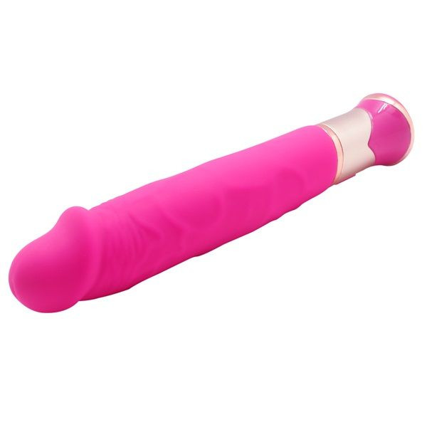 Ярко-розовый вибратор ECSTASY Deluxe Rowdy Dong - 21,5 см. Ярко-розовый вибратор ECSTASY Deluxe Rowdy Dong - 21,5 см.