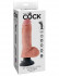 Вибромассажер со съёмной присоской 8" Vibrating Cock with Balls - 20,3 см., Pipedream