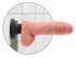 Вибромассажер со съёмной присоской 8" Vibrating Cock with Balls - 20,3 см., Pipedream