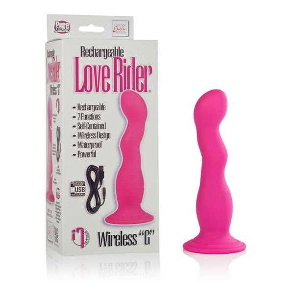 Перезаряжаемый вибромассажер-насадка Rechargeable Love Rider Wireless “G” - 13,25 см., California Exotic Novelties