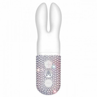 Белый вибратор с ушками The Pocket Rabbit Crystallized White, The Rabbit Company