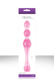 Малый розовый стеклянный анальный стимулятор CRYSTAL KEGEL, NS Novelties