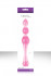 Малый розовый стеклянный анальный стимулятор CRYSTAL KEGEL, NS Novelties