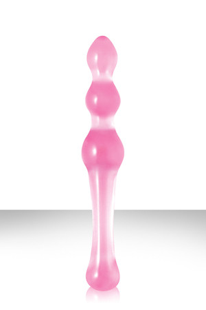 Малый розовый стеклянный анальный стимулятор CRYSTAL KEGEL, NS Novelties