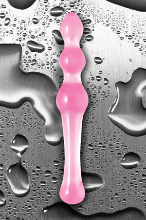 Малый розовый стеклянный анальный стимулятор CRYSTAL KEGEL, NS Novelties