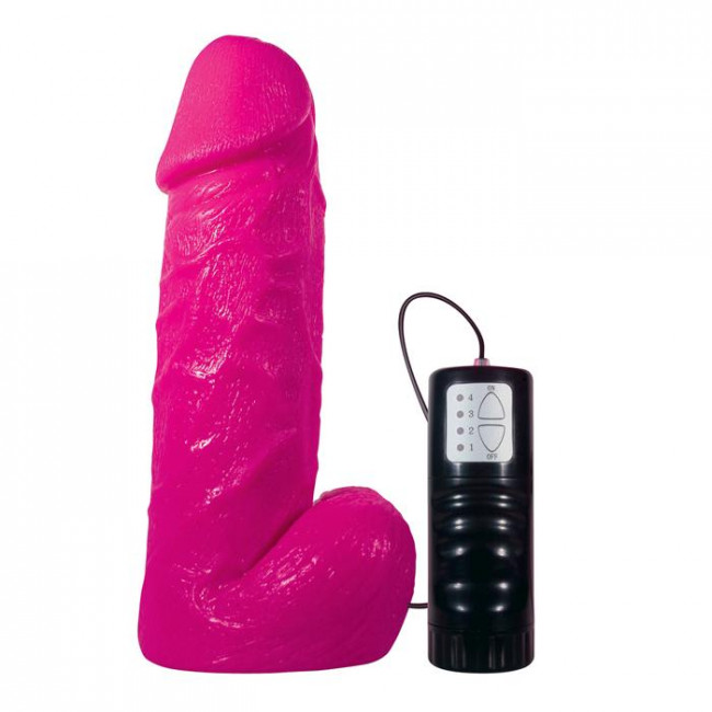 Розовый реалистичный вибратор VIRGIN FANTASY - 20 см., Toy Joy