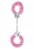 Розовые меховые наручники с ключами, Toy Joy Розовые меховые наручники с ключами, Toy Joy