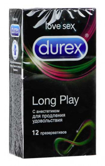 Презервативы для продления удовольствия Durex Long Play - 12 шт., Durex