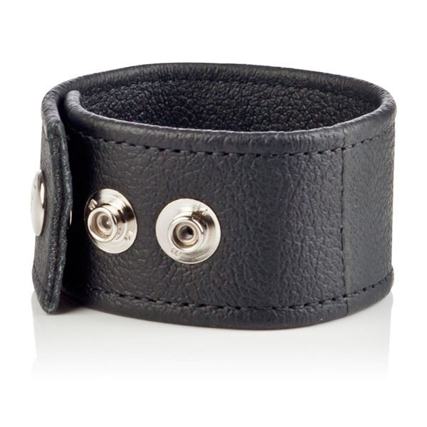 Кожаная утяжка для пениса Double Wide Leather Strap, California Exotic Novelties