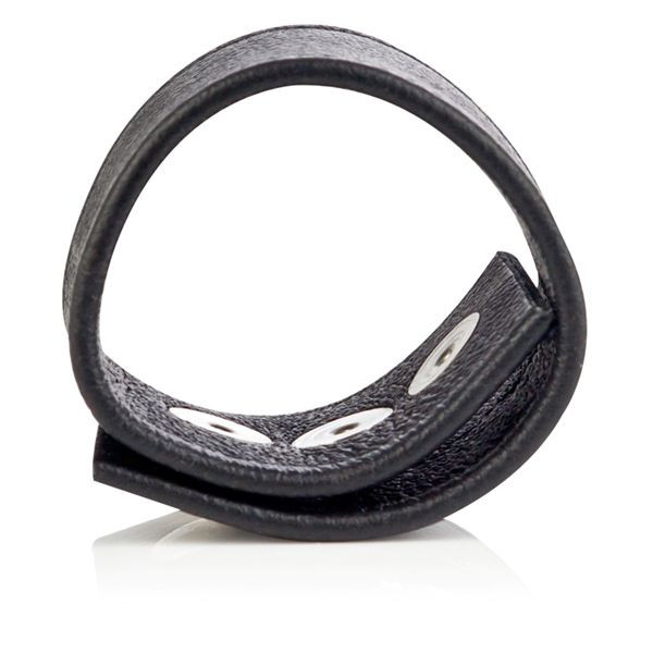 Кожаная утяжка для пениса Double Wide Leather Strap, California Exotic Novelties