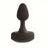 Чёрный анальный плаг с 10 функциями FLEXI RISQUE - 11 см., California Exotic Novelties