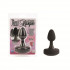Чёрный анальный плаг с 10 функциями FLEXI RISQUE - 11 см., California Exotic Novelties