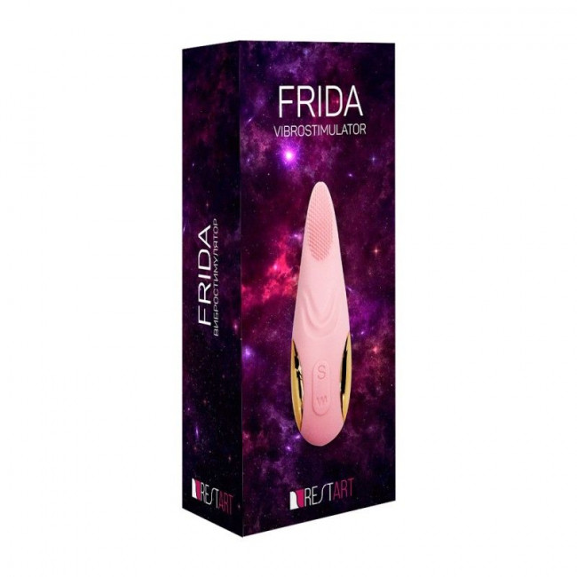 Розовый вибростимулятор Frida с ротацией кончика - 18 см., RestArt