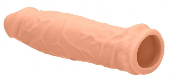 Телесная увеличивающая насадка Penis Extender - 17 см. Телесная увеличивающая насадка Penis Extender - 17 см.