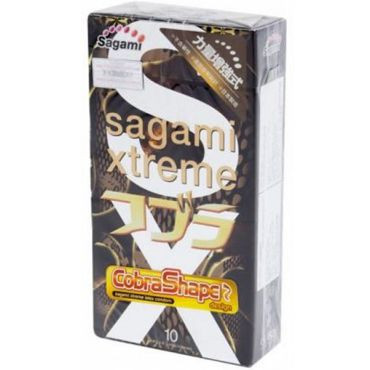 Суженные к основанию презервативы Sagami Xtreme Cobra - 10 шт., Sagami Суженные к основанию презервативы Sagami Xtreme Cobra - 10 шт., Sagami