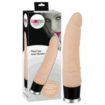Телесный анальный вибратор EroStyle - 19 см., Orion