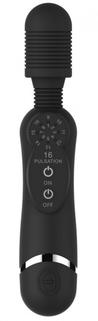 Черный универсальный массажер Silicone Massage Wand - 20 см. Черный универсальный массажер Silicone Massage Wand - 20 см.