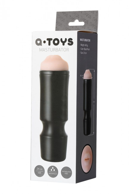 Мастурбатор-ротик A-Toys в черной колбе, A-toys