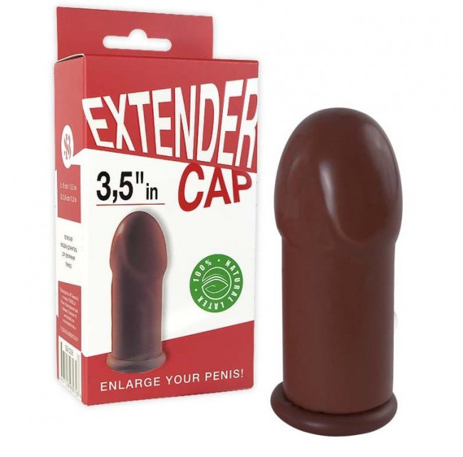 Коричневая насадка-удлинитель Extender Cap 3.5", Sitabella
