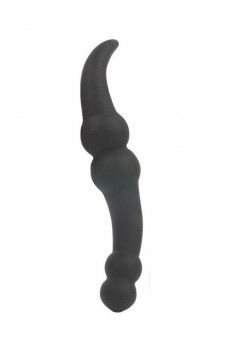 Чёрный стимулятор простаты Sex Expert - 20 см., Bior toys