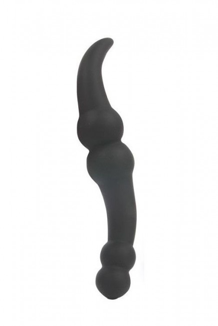 Чёрный стимулятор простаты Sex Expert - 20 см., Bior toys