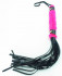 Плеть из лака с розовым мехом BDSM Light - 43 см., БДСМ Арсенал