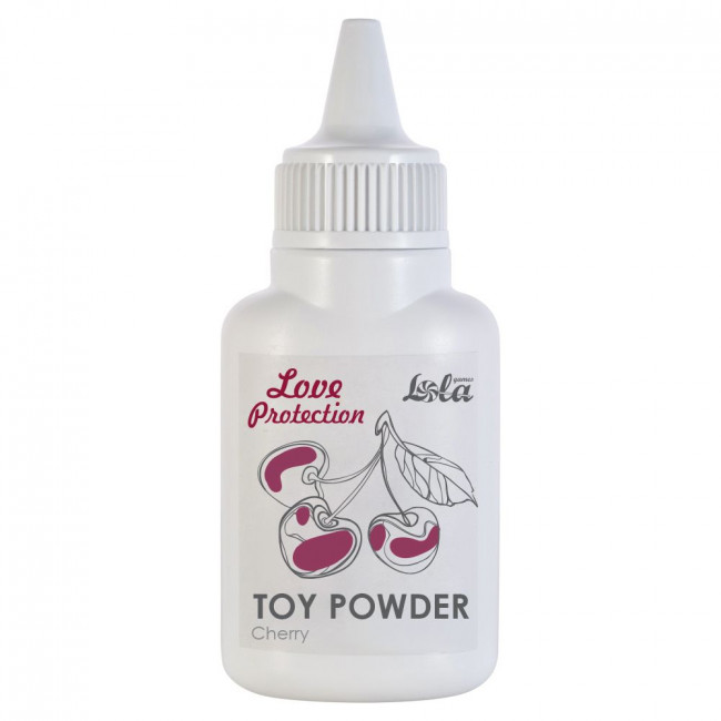 Пудра для игрушек Love Protection с ароматом вишни - 15 гр., Lola toys Пудра для игрушек Love Protection с ароматом вишни - 15 гр., Lola toys