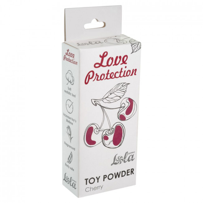 Пудра для игрушек Love Protection с ароматом вишни - 15 гр., Lola toys Пудра для игрушек Love Protection с ароматом вишни - 15 гр., Lola toys