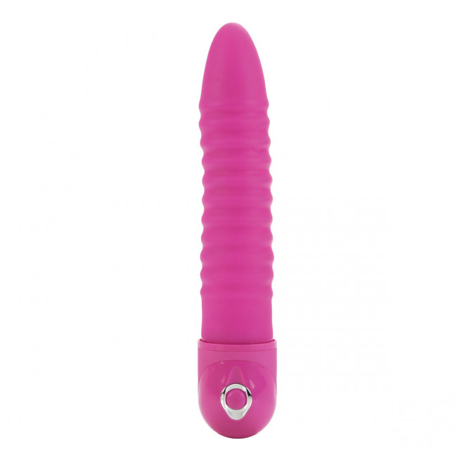 Вибромассажер Power Stud Ribbed Vibes - 17,3 см., California Exotic Novelties