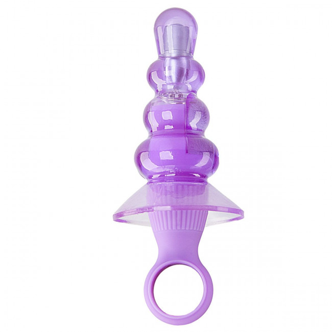 Анальный вибростимулятор My Bum Lollipop Vibro Butt Plug Purple - 8,5 см., Toy Joy