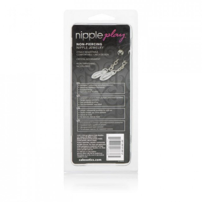 Зажимы на соски Nipple Play Non-Piercing Nipple Jewelry Crystal, California Exotic Novelties