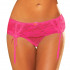 Розовые трусики с подвязками для чулок, Hustler Lingerie